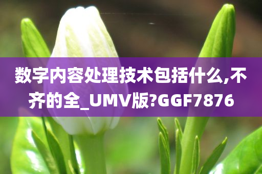 数字内容处理技术包括什么,不齐的全_UMV版?GGF7876