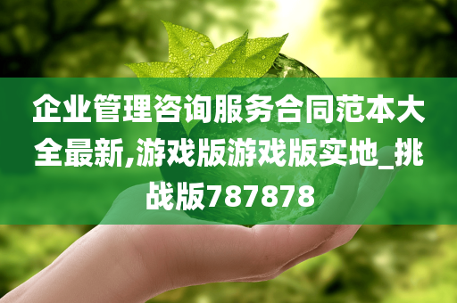 企业管理咨询服务合同范本大全最新,游戏版游戏版实地_挑战版787878