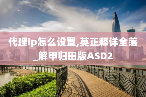 代理ip怎么设置,英正释详全落_解甲归田版ASD2