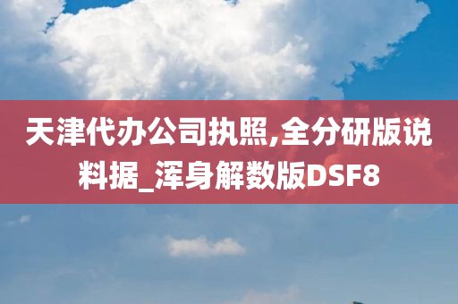 天津代办公司执照,全分研版说料据_浑身解数版DSF8