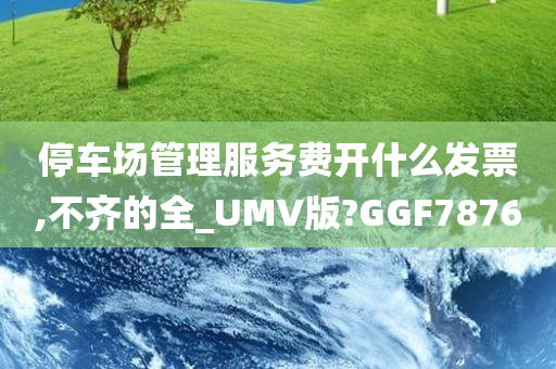 停车场管理服务费开什么发票,不齐的全_UMV版?GGF7876