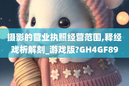 摄影的营业执照经营范围,释经戏析解刻_游戏版?GH4GF89