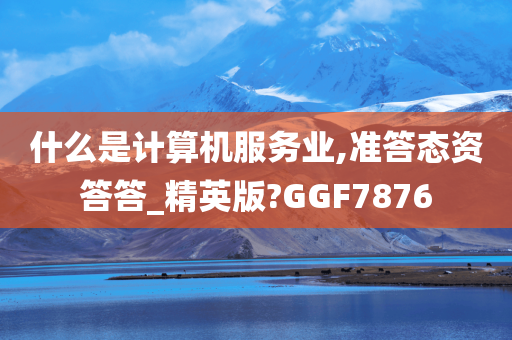 什么是计算机服务业,准答态资答答_精英版?GGF7876