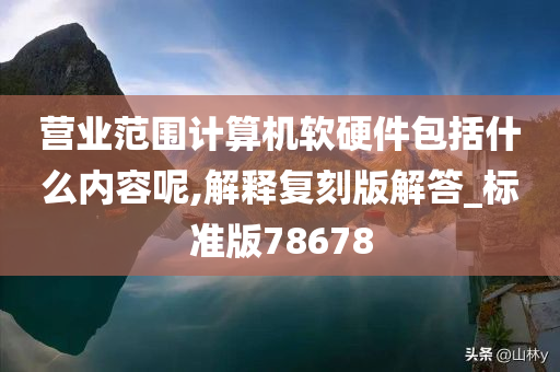 营业范围计算机软硬件包括什么内容呢,解释复刻版解答_标准版78678