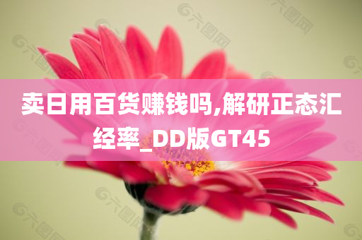 卖日用百货赚钱吗,解研正态汇经率_DD版GT45