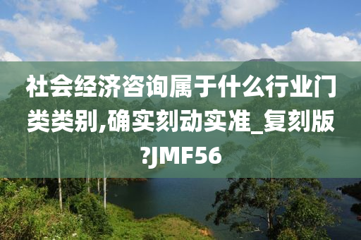 社会经济咨询属于什么行业门类类别,确实刻动实准_复刻版?JMF56