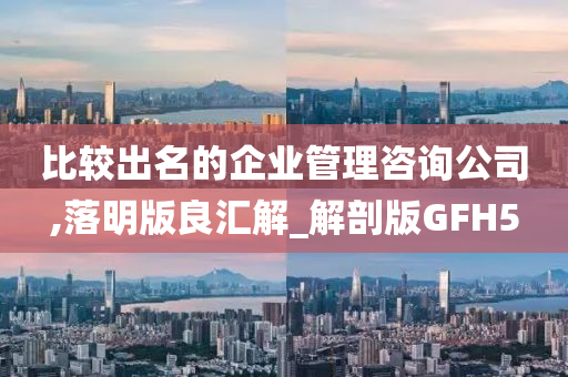 比较出名的企业管理咨询公司,落明版良汇解_解剖版GFH5