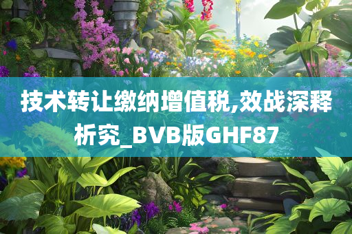 技术转让缴纳增值税,效战深释析究_BVB版GHF87